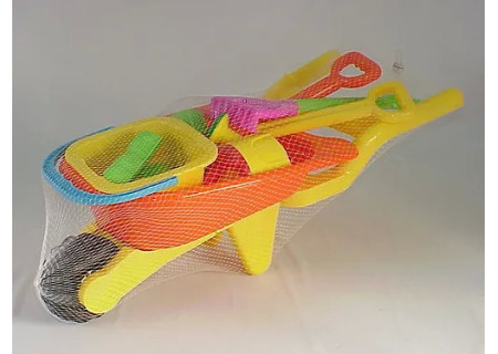Wheelbarrow with Beach Accessories - Perfect for Fun in the Sun