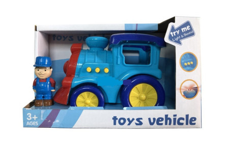 Toy Vehicle Train with Light & Sound