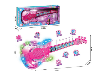 Battery Operated Toy Guitar for Kids – Musical Play Instrument