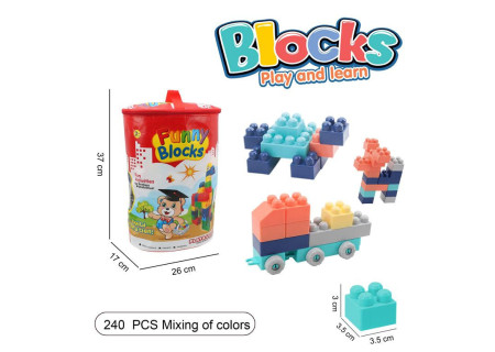 Funny Blocks in Bag - 240 PCS | Creative Building Set