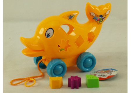 Pull Along Fish with Blocks | Educational Toy