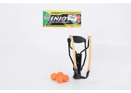 Kids Metal Slingshot Toy with Safe Soft Balls – Outdoor Fun & Target P