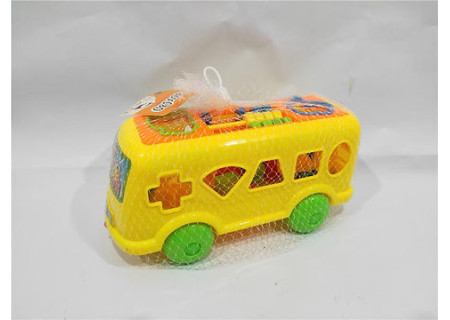 Meshbag Pull Along Bus with Shapes