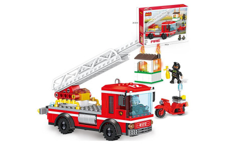260 Piece Cogo Fire Truck - Educational Building Toy