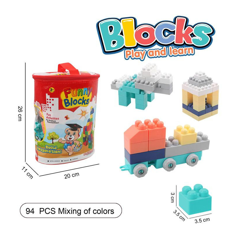 Funny Blocks in Bag 94 Pieces Funny Blocks in Bag 94 Pieces