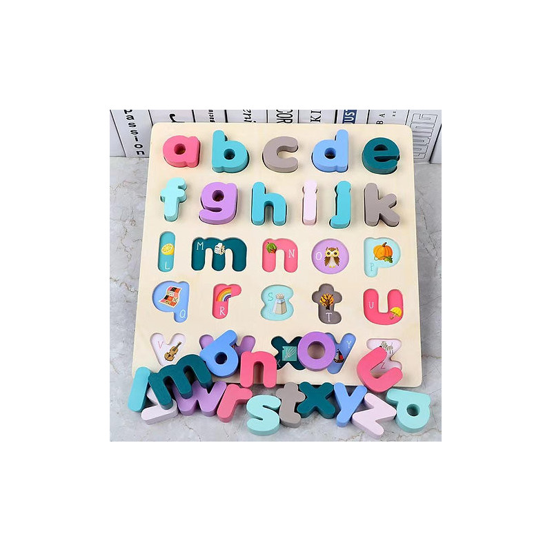 Wooden ABC/123 Puzzle Large Wooden ABC/123 Puzzle Large