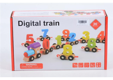 BXD Wooden Digital Train