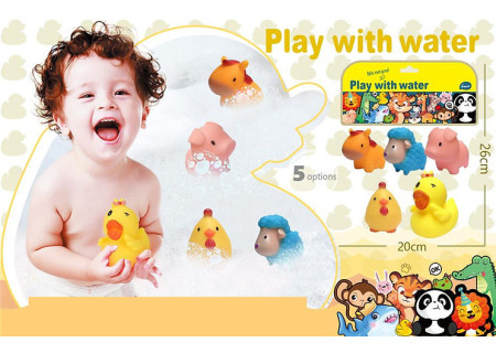 Play with Water Squeakers Animals/Vehicles