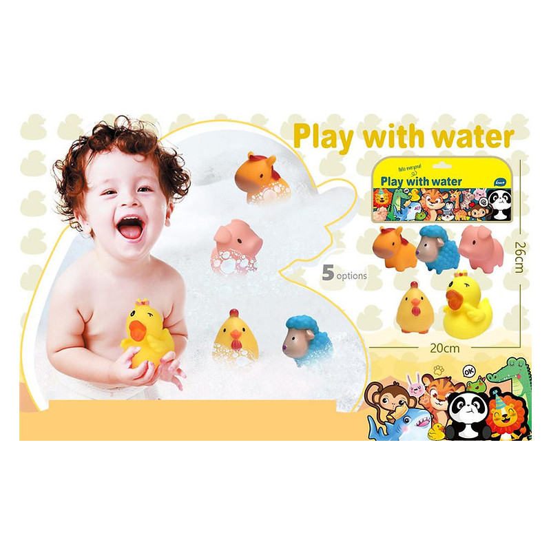 Play with Water Squeakers Animals/Vehicles Play with Water Squeakers Animals/Vehicles