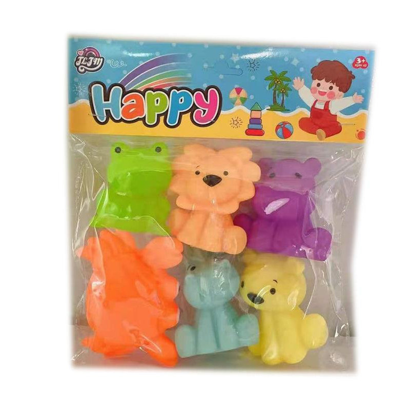 Happy Vinyl Toys Squeakers 6's Happy Vinyl Toys Squeakers 6's