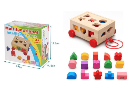 Multifunctional Block Wagon Wooden