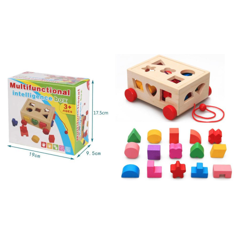 Multifunctional Block Wagon Wooden Multifunctional Block Wagon Wooden