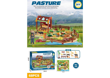 Farm House Barn Playset with Accessories – 68 Piece Toy Set