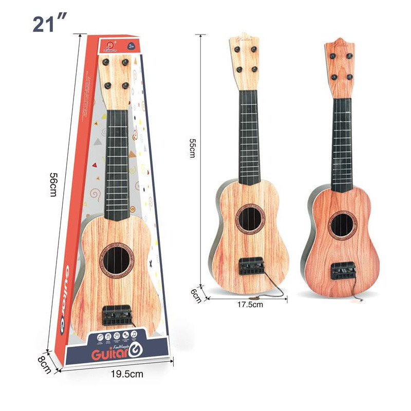 Wood Grain Steel Wire Guitar for Musical Fun Wood Grain Steel Wire Guitar for Musical Fun