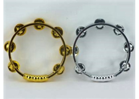 Gold/Silver Tambourine Toy for Musical Fun