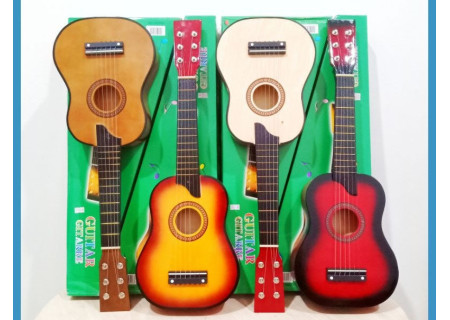 Large Wooden Guitar Toy for Musical Fun