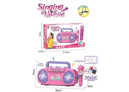 Singing Machine with Microphone and Loud Speaker for Musical Fun