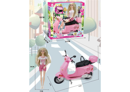Fashion Doll with Scooter & Accessories | Playset for Kids