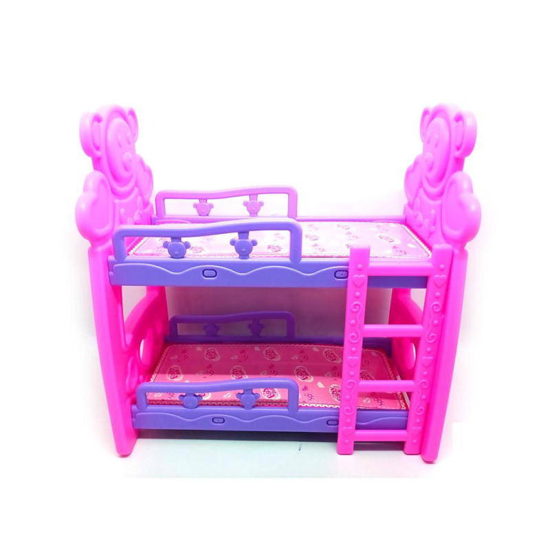 Double Bunk Beds Toy Set for Dollhouse Play Double Bunk Beds Toy Set for Dollhouse Play