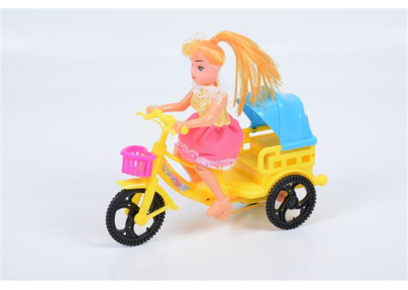 Pull Line Tricycle with Doll Toy for Adventure Play