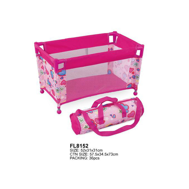 Metal Doll Cot in Bag for Dollhouse Play Metal Doll Cot in Bag for Dollhouse Play