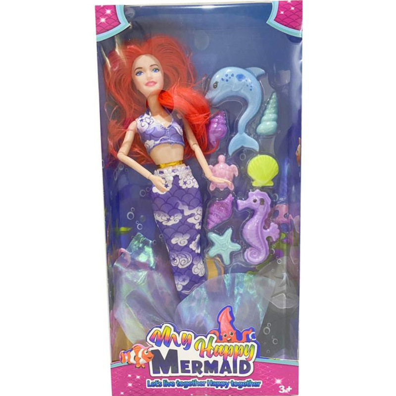 Mermaid with Accessories Toy Set 37cm for Underwater Adventures Mermaid with Accessories Toy Set 37cm for Underwater Adventures