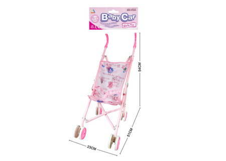 Metal Stroller for Doll Play