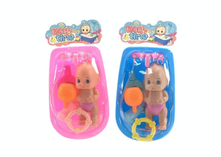 Bath Tub with Baby & Accessories Toy Set for Bath Time Fun