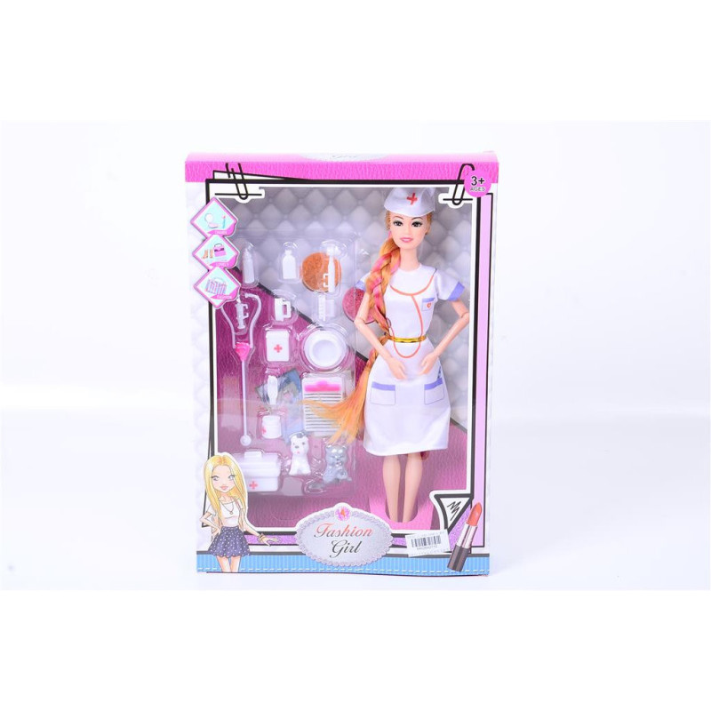 Nurse Doll with Accessories & Pet Toy Set for Role Play Nurse Doll with Accessories & Pet Toy Set for Role Play
