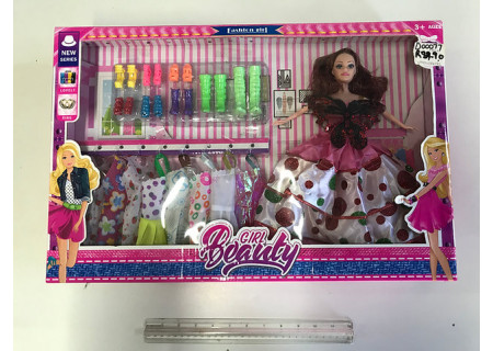 Girl Beauty Doll with Dresses & Shoes Toy Set for Fashion Play