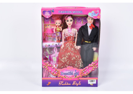 Family Fashion Dolls with Accessories for Fashion Play