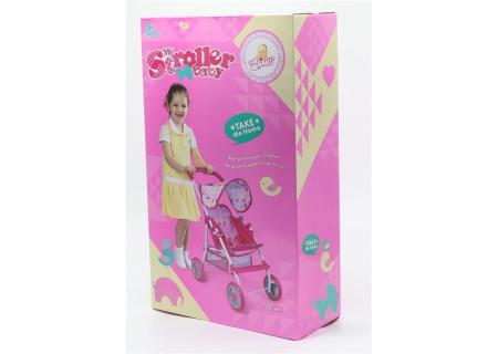 SONIA Toy Pushchair with Swivel Wheels - Stylish and Fun for Kids