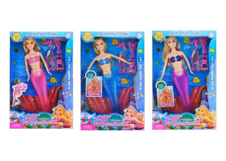 Mermaid with Accessories B/O for Magical Play