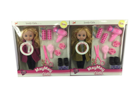 May Doll with Hair Accessories for Fashion Play