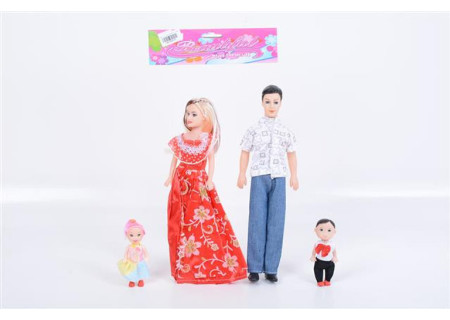 Family Dolls Toy Set for Role Play