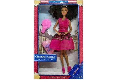 Kid Charm African Doll with Accessories – Authentic & Stylish Toy Doll