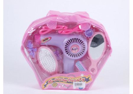 Hairdryer & Accessories Toy Set for Pretend Play