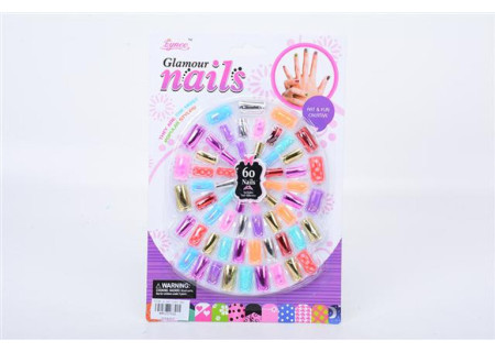 Glamour Nails 60 Piece Set for Stylish Play