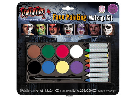 Face Paint & Crayons Set for Creative Play