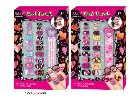 Nail Stickers & File Set for Creative Play