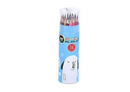 36 Piece Pencil Crayons & Sharpener