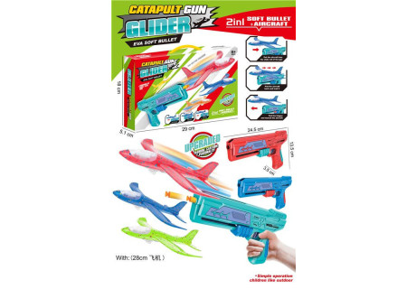 Gun Glider Plane Shooter with EVA Bullets
