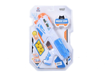 Magic 2 in 1 Gun 35cm for Water & Bullet Play