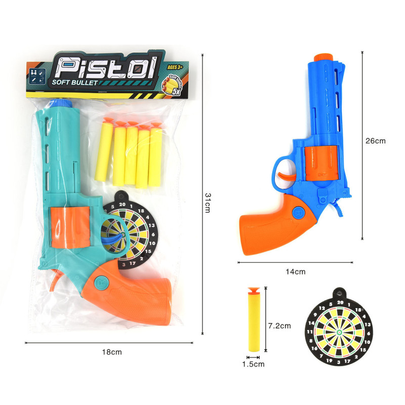 EVA Bullet Pistol with Target for Shooting Practice EVA Bullet Pistol with Target for Shooting Practice