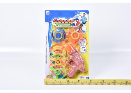 Spinning Gyro Flying Saucer Gun for Outdoor Fun
