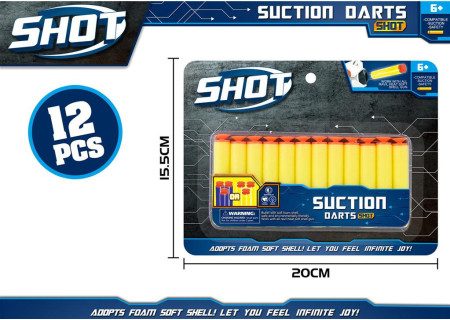 12-Piece EVA Bullets for Toy Guns