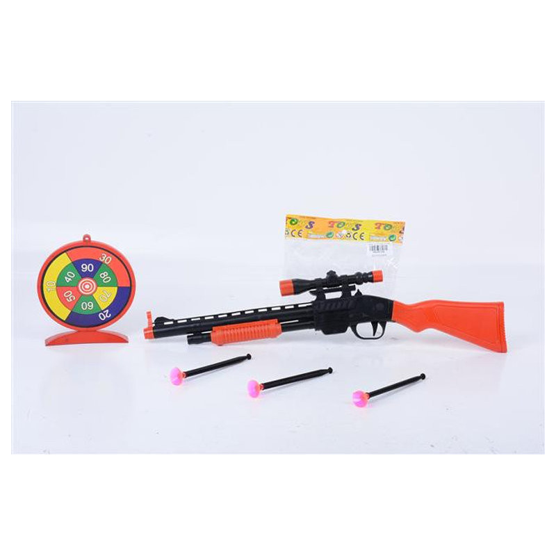 Dart Rifle Toy with 49cm Target for Precision Practice Dart Rifle Toy with 49cm Target for Precision Practice
