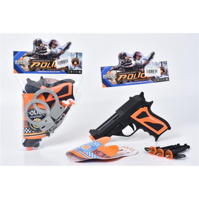 Police Gun Set with Holster, Handcuffs, and Darts Police Gun Set with Holster, Handcuffs, and Darts