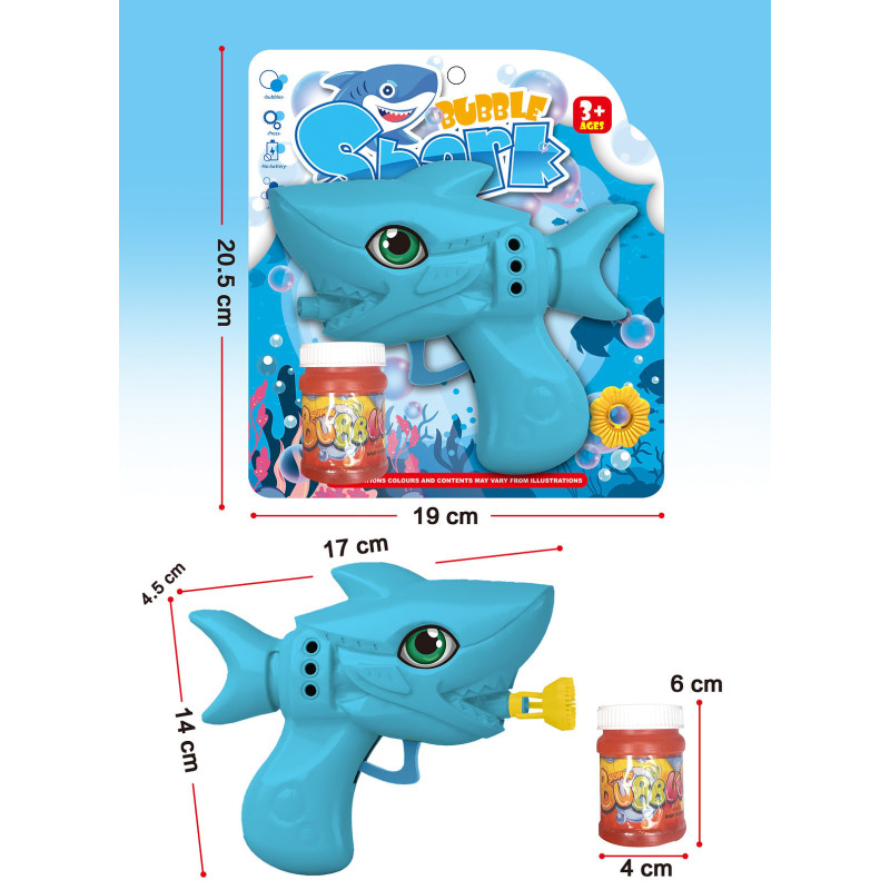 Bubble Shark Gun with Friction Action Bubble Shark Gun with Friction Action