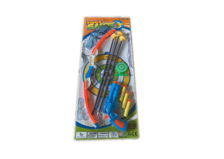 Archery & Soft Bullet Gun Set with Target